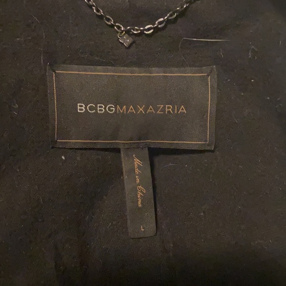 BCBG Black Leather Jacket - Large - Picture 8 of 8